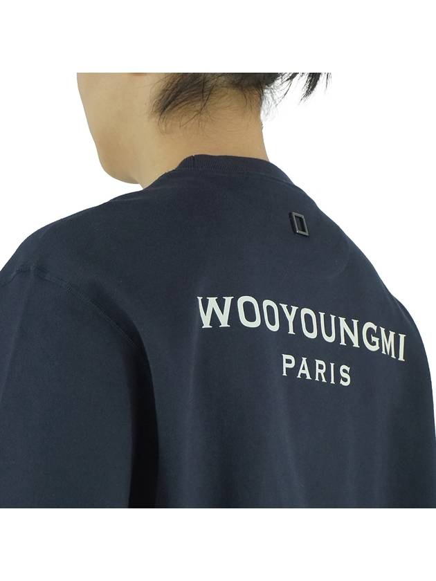 Back logo men s sweatshirt navy - WOOYOUNGMI - BALAAN 10