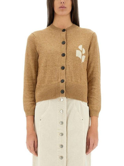 Newton Cotton Cardigan Beige - ISABEL MARANT ETOILE - BALAAN 2