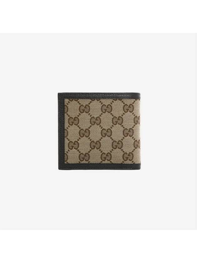 GG Canvas Half Wallet Brown - GUCCI - BALAAN 3