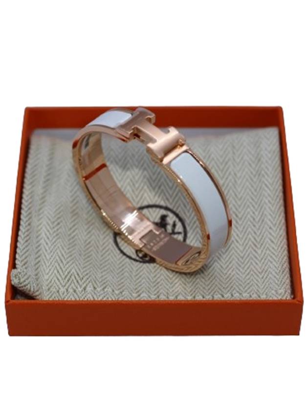 Clic H Bracelet Rose Gold & Marron Glace - HERMES - BALAAN 2