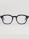 Blue light blocking glasses frame TF6013KB 001 square black horn rim Asian fit expert - TOM FORD - BALAAN 3