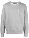 Face Patch Crew Neck Sweatshirt Melange Grey - ACNE STUDIOS - BALAAN 3