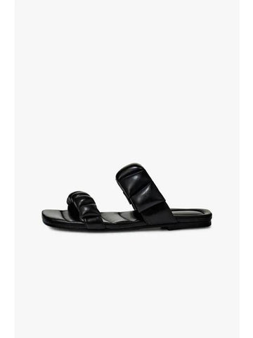 Embo Band Leather Slide Black - DRIES VAN NOTEN - BALAAN 1