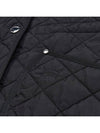 Diamond Quilted Long Nylon Jacket Black - BURBERRY - BALAAN 10