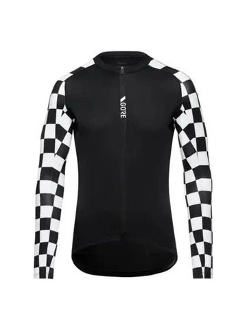 GOREWEAR Torrent Long Sleeve Jersey Black White Check Men s - GOGORR - BALAAN 1