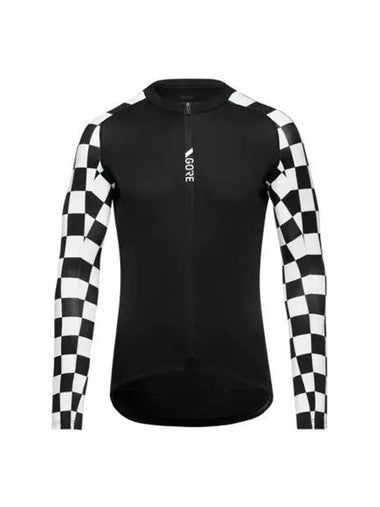 GOREWEAR Torrent Long Sleeve Jersey Black White Check Men s - GOGORR - BALAAN 1