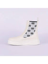 GG Jersey Leather Chelsea Boots White - GUCCI - BALAAN 4