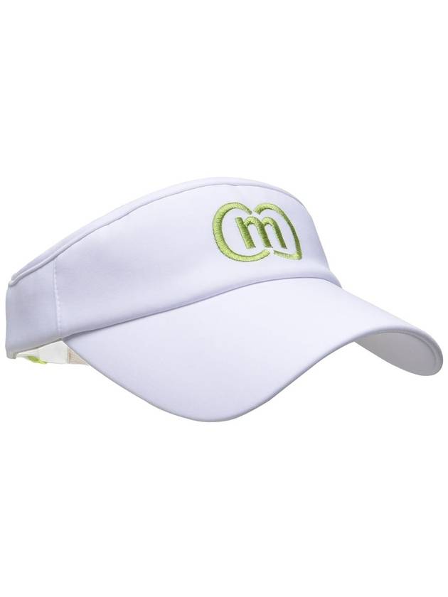 Golf Ice Cool Functional White Lime Back Banding Visor DO9222AC70 - DOYOUKNOWMC GOLF WEAR - BALAAN 1