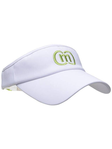 Golf Ice Cool Functional White Lime Back Banding Visor DO9222AC70 - DOYOUKNOWMC GOLF WEAR - BALAAN 1