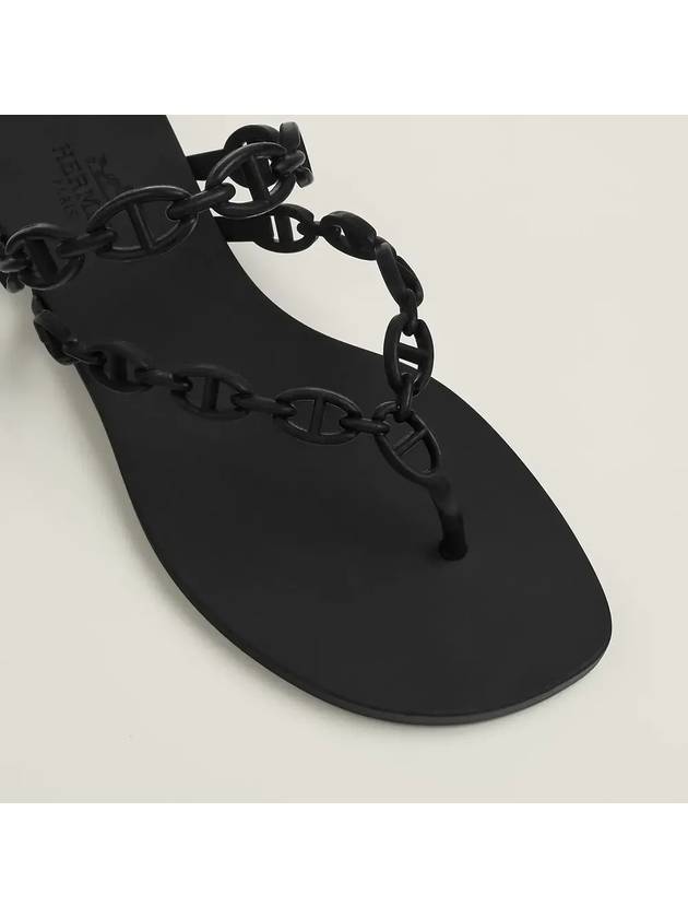 Island Sandals Noir - HERMES - BALAAN 5