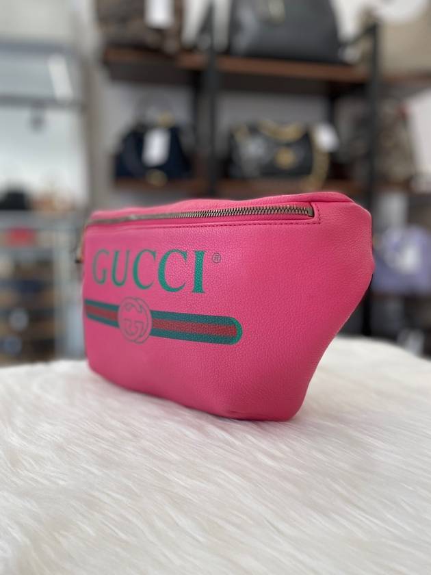 Women s Logo Leather Belt Bag Pink 493869 Condition A - GUCCI - BALAAN 4