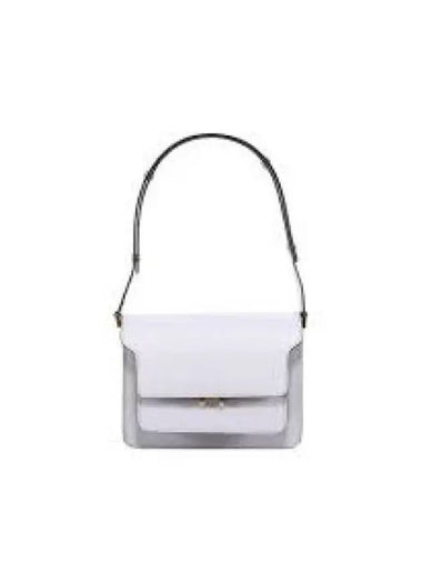 Mini Saffiano Leather Trunk Shoulder Bag Limestone SBMPS01T09Z185M 1240007 - MARNI - BALAAN 1