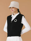 Knit zip up vest BLACK - MONBIRDIE GOLF - BALAAN 3