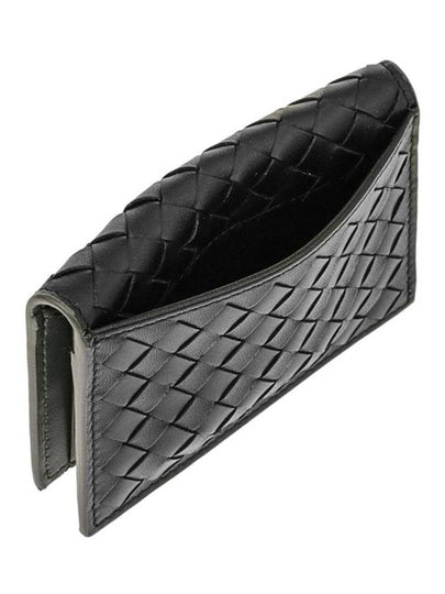 Intrecciato Card Wallet Black - BOTTEGA VENETA - BALAAN 4