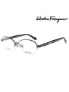 Oval Titanium Eyeglasses Black - SALVATORE FERRAGAMO - BALAAN 2