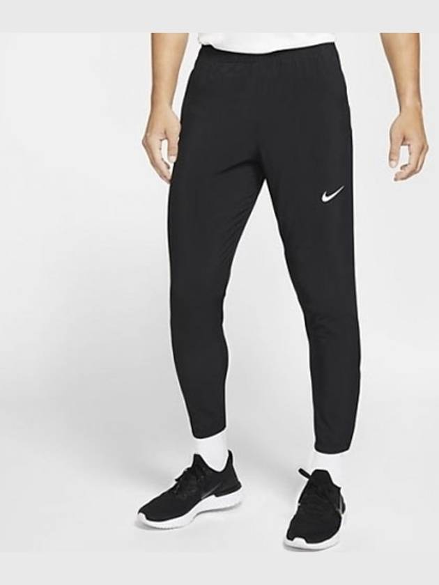 Men's Essential Woven Running Track Pants Black - NIKE - BALAAN.