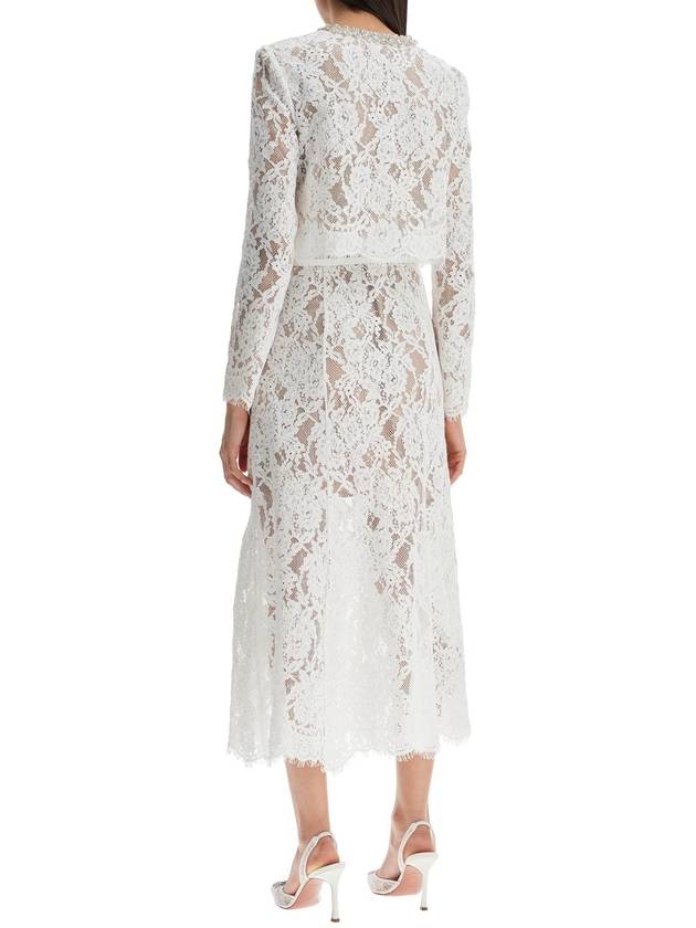 midi lace dress in seven - SELF PORTRAIT - BALAAN 3