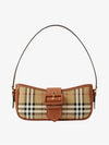 Buckle Strap Check Sling Shoulder Bag Beige - BURBERRY - BALAAN 3