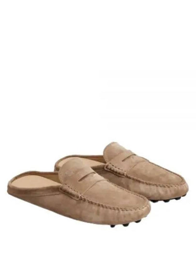 Gommino Bubble Suede Bloafers Beige - TOD'S - BALAAN 2