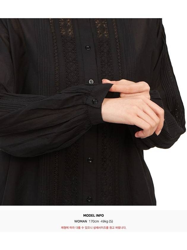 Women's Coco Long Sleeve Blouse Black - VANESSA BRUNO - BALAAN 7