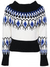 Pattern Offshoulder Sweater Knit - ALEXANDER MCQUEEN - BALAAN 1