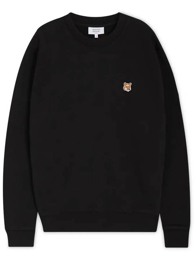 Fox Head Patch Regular Sweatshirt Black - MAISON KITSUNE - BALAAN 2