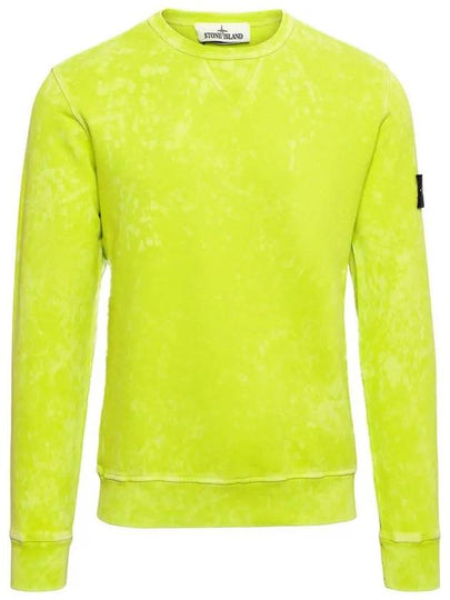 Off-Dye Treatment Crewneck Sweatshirt Lemon - STONE ISLAND - BALAAN 2