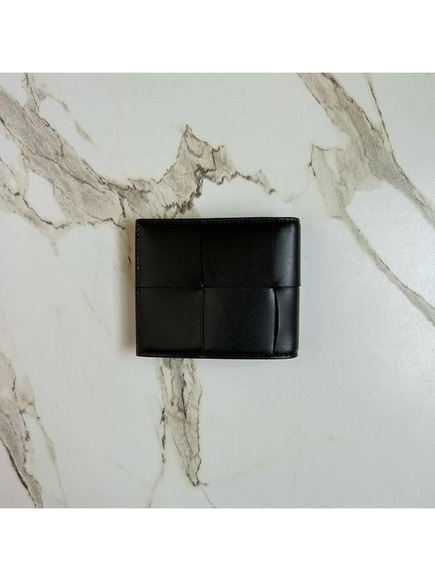 Intrecciato Cassette Half Wallet Black - BOTTEGA VENETA - BALAAN 6