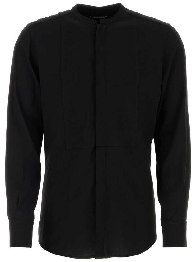 silk blend long sleeve shirt G5LF8TFUMVS - DOLCE&GABBANA - BALAAN 2