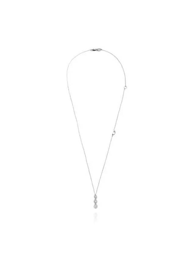 20074586 Margherita three circle 18K white gold necklace - DAMIANI - BALAAN 3