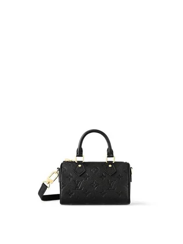 Nano Speedy Monogram Leather Tote Bag Black - LOUIS VUITTON - BALAAN 2