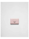 Saffiano Leather Card Wallet Alabaster Pink - PRADA - BALAAN 2