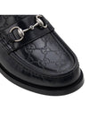 Men's GG Horsebit Leather Loafers Black - GUCCI - BALAAN 10