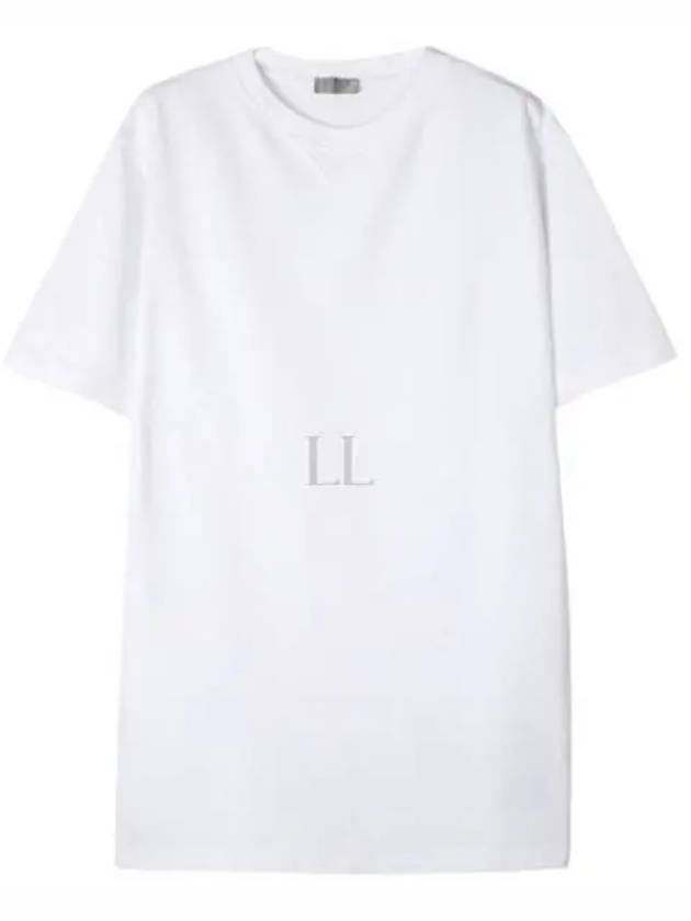 Couture Embroidered Logo Short Sleeve T-Shirt White - DIOR - BALAAN 2