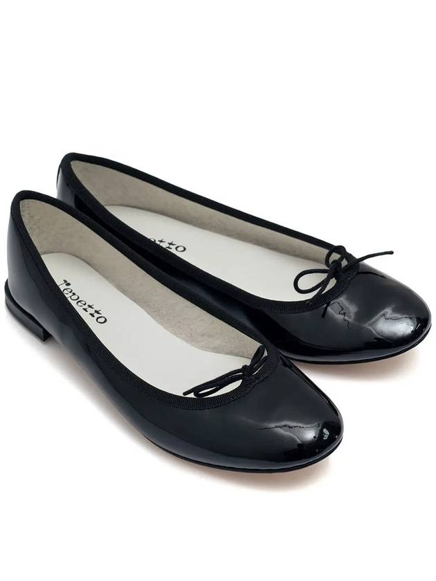 Women's Cendrillon Leather Ballerinas Flat Black - REPETTO - BALAAN 3