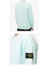 Wappen Patch Crew Neck Sweatshirt Light Blue - STONE ISLAND - BALAAN 6