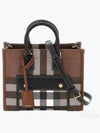 Tartan Check Freya Mini Tote Bag Brown - BURBERRY - BALAAN 2