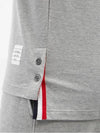 Men's Medium Weight Jersey Tipped Pocket Crewneck Short Sleeve T-Shirt Light Grey - THOM BROWNE - BALAAN 5