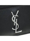 Monogram Card Case in Smooth Leather Black - SAINT LAURENT - BALAAN 8