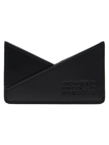 Embossed Numeric Logo Card Wallet Black - MAISON MARGIELA - BALAAN 1