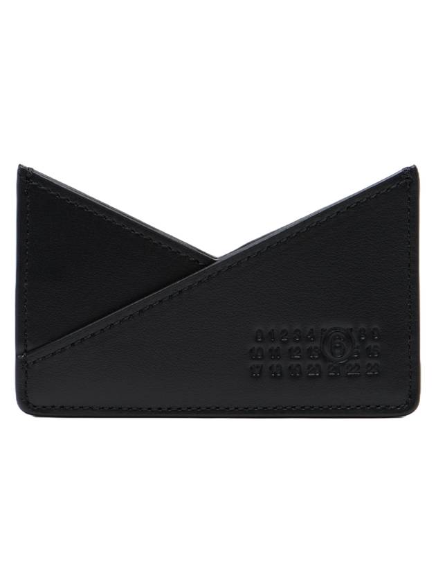 Embossed Numeric Logo Card Wallet Black - MAISON MARGIELA - BALAAN 1