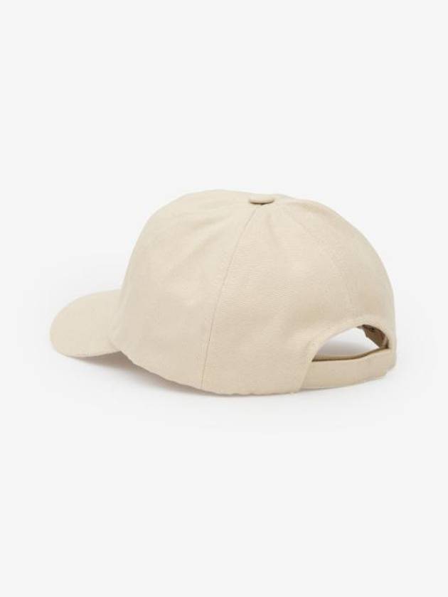 Tyron Logo Ball Cap Ecru - ISABEL MARANT - BALAAN 3