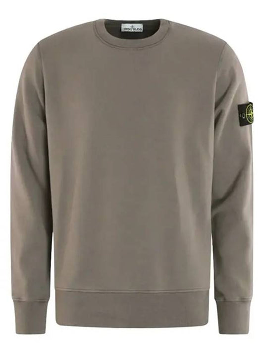 Wappen Patch Garment Dyed Sweatshirt Grey - STONE ISLAND - BALAAN 2