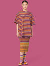 Big T-Shirt Color Stripes_Purple Multi (C602P06PF22-501) - MARC JACOBS - BALAAN 12