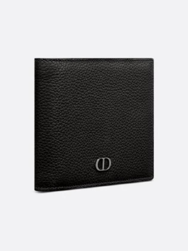 Grain Leather Signature Half Wallet Black - DIOR - BALAAN 4