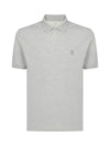 logo embroidery PK shirt gray - BRUNELLO CUCINELLI - BALAAN.