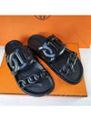 Extra Leather Sandals Noir Black - HERMES - BALAAN 9