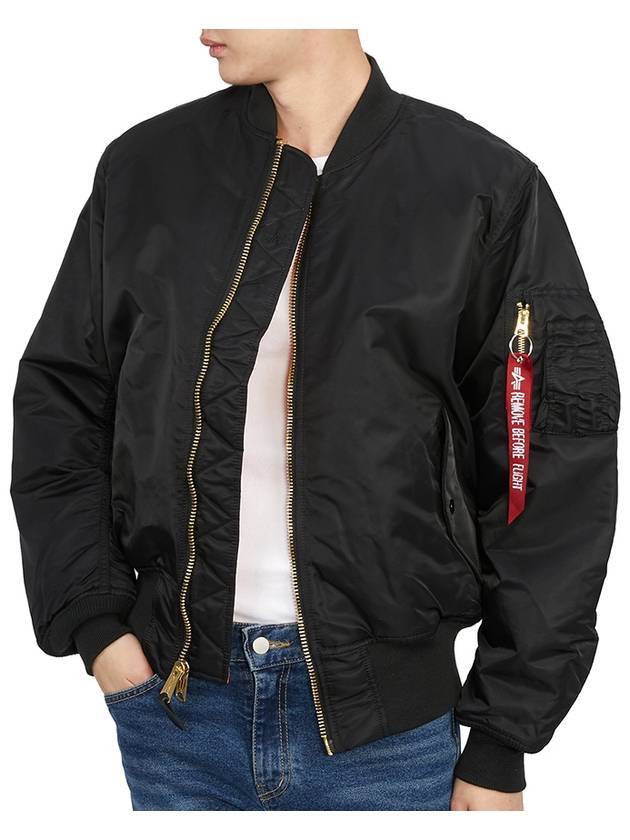 MA 1 Heritage Bomber Jacket Black - ALPHA INDUSTRIES - BALAAN 9