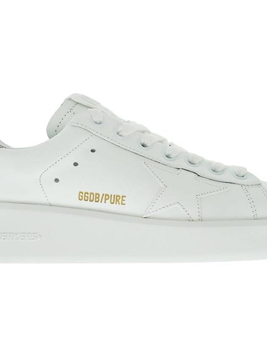 Purestar White Silver Glitter Heel Tab Sneakers - GOLDEN GOOSE - BALAAN 2