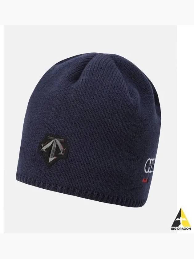 SPAIN SKI Unfolded Fleece Beanie Navy SP423SKCO1 - DESCENTE - BALAAN 1